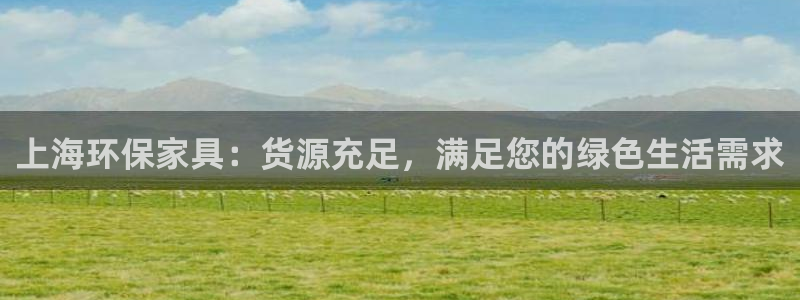 杏耀平台官方登陆：上海环保家具：货源充足，满足您的绿色生活需