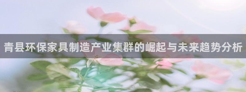 杏耀平台已7O777：青县环保家具制造产业集群的崛起与未来趋