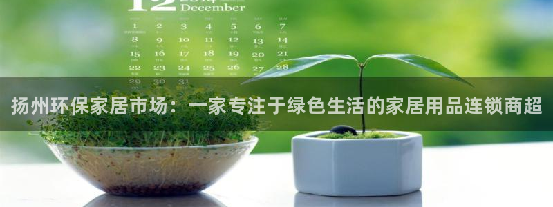 杏耀是什么平台：扬州环保家居市场：一家专注于绿色生活的家居用